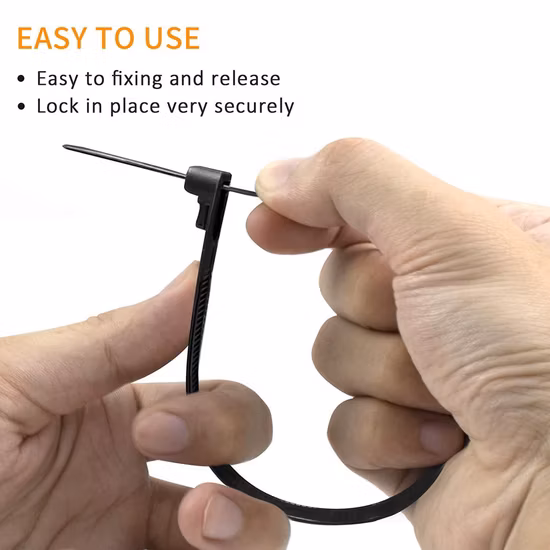 Fascette in nylon rimovibili e riutilizzabili con fascetta di protezione UV